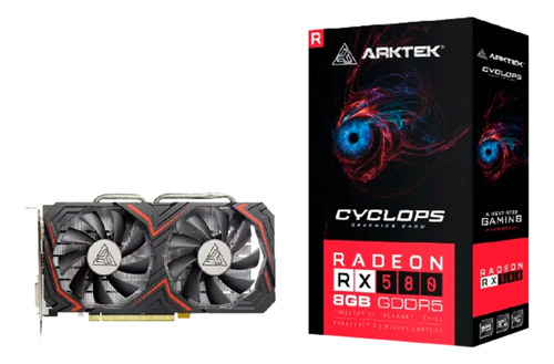 Tarjeta De Video Arktek Rx580 Gaming 8gb Gddr5 Pci-e3.0 Hdmi