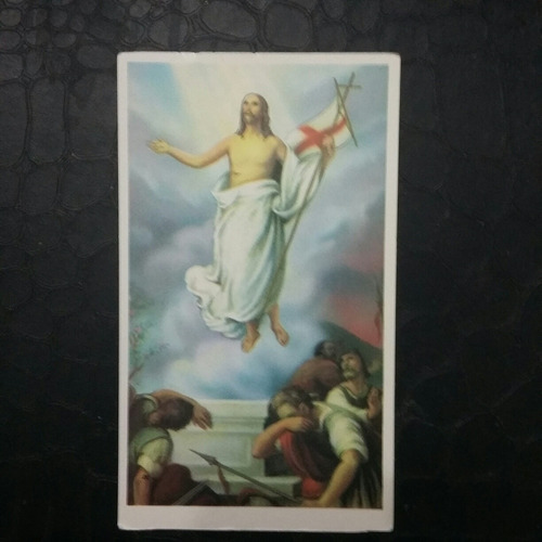 Estampita De Resurrección De Jesus Credo