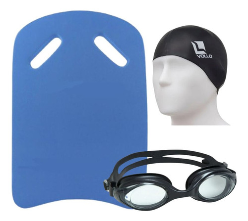 Óculos Prancha E Touca Kit Essential Completo Natação Adulto