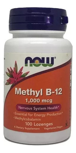 Vitamina B12 5000 mcg de metilcobalamina Nowfoods 120past USA/USA Sabor sin sabor