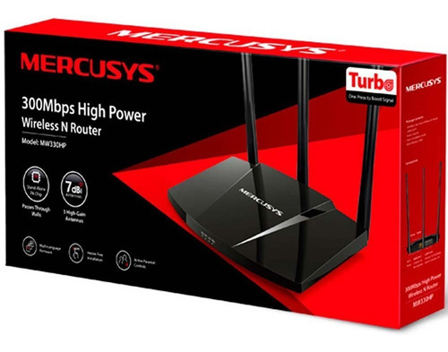 Imagem 4 de 6 de Roteador Mercusys MW330HP preto 110V/220V