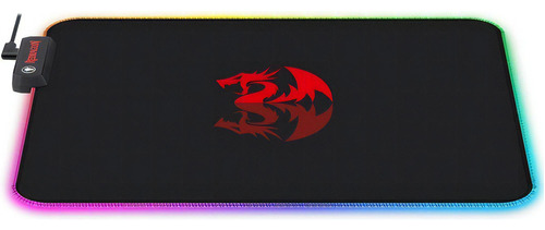 Mousepad Gamer Redragon P026 Rgb Pluto Usb Cor Preto