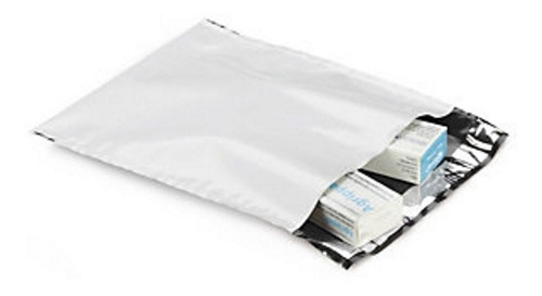 Bolsas Seguridad Mensajería Sellable 100 Unidades 23x28 Cm