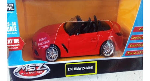 Auto De Colección Bmw Z4 M40i Escala 1:38 Msz