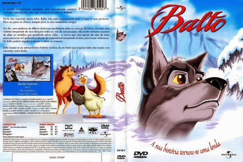Dvd Lacrado Balto Sua Historia Tornou-se Uma Lenda Audio Em
