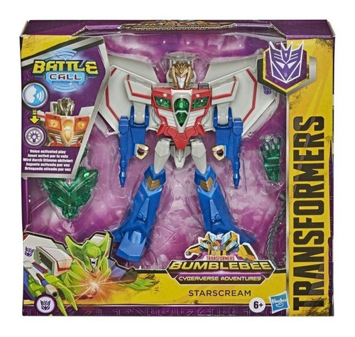 Figura Starscream Battle Call Transformers Cyberverse