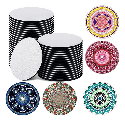 Portavasos Para Sublimar Sublimacion Tipo Mouse Pad 25 Pack