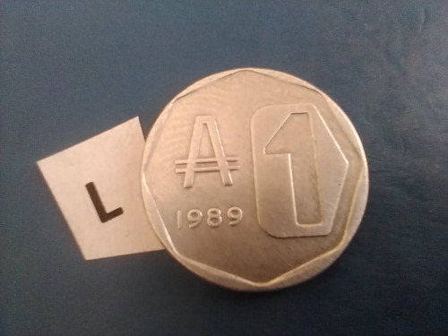 Argentina Moneda Antigua De 1  Australes Del Año De 1989