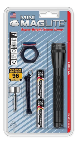Maglite M2a01cmaglite Mini Flash Aa Incandescente De 2 Ce...