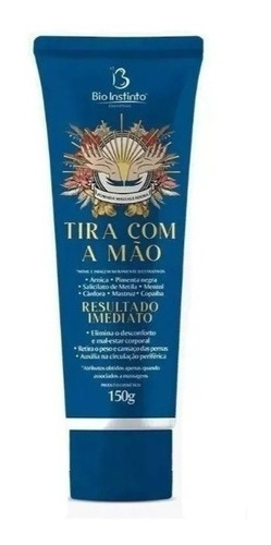  Pomada Massageadora Tira Com A Mão Dor Muscular Bioinstinto