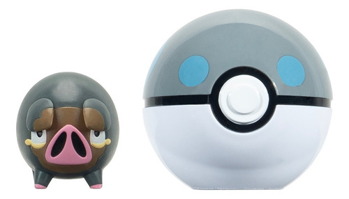 Lechonk 4cm Con Pokebola 7cm Clip N Go Pokemon Jazwares