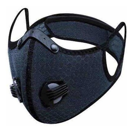 Mascarilla Negra Doble Filtro Deportiva