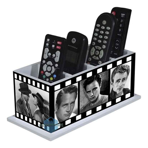 Porta Controle Decoração Cinema Retrô + Brinde 