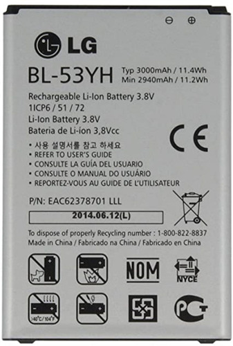 Bateria LG Bl-53yh Nueva Y Original