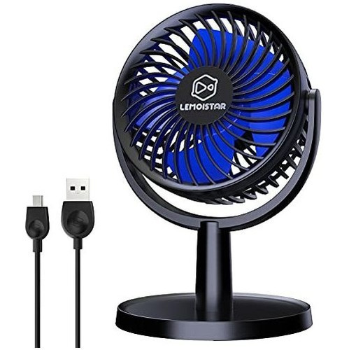 Lemoistar Usb Powered Desk Fan, Small But Mighty, Portable Q