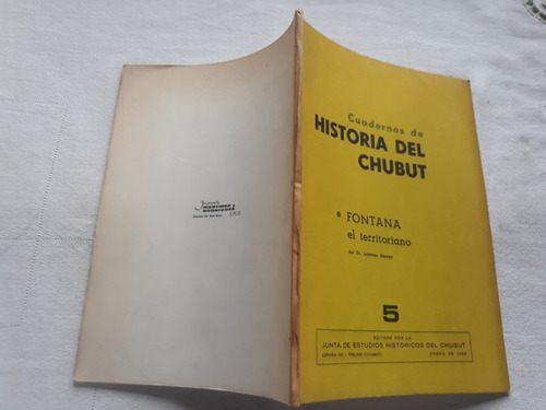 Cuadernos De Historia Del Chubut N° 5 Enero 1969 