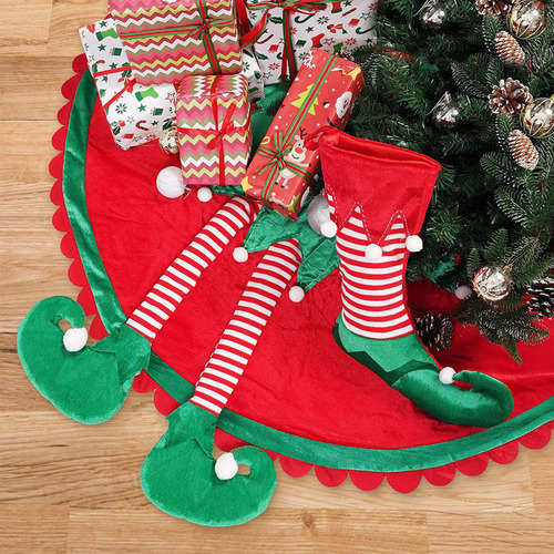Xx Decoración Navideña Con Patas Rojas, Bonito Árbol De