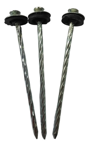 Imagen 3 de 3 de Clavos Paragua 2,5 PuLG Espiralado De Luca Bolsa X 100 Uni