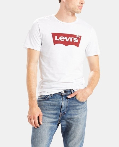 Remera Levis  Hombre  Clasica Logo Rojo