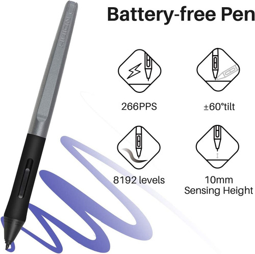 Tablet Gráfica Dibujo Huion Inspiroy H1060p C/ Lápiz Óptico