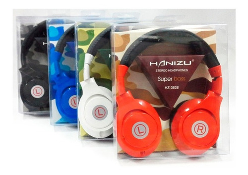 Imagen 3 de 10 de Auricular Headphone Musica Super Bass Stereo Hanizu Hz-3638