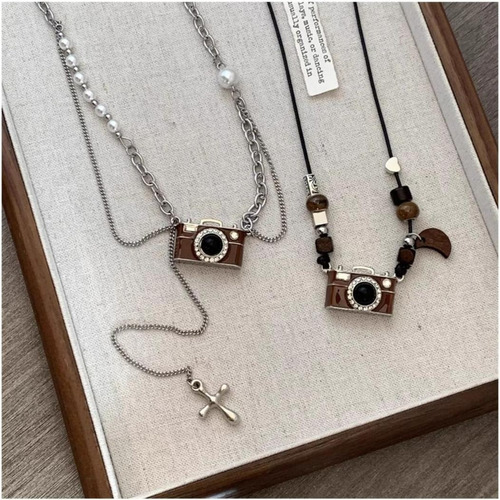 Collar Con Colgante De Cámara 3d, Joyería, Joyería, Regalo P
