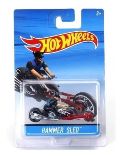 Hot Wheels - Hammer Sled - Série Motos - X2076 Cor Vermelho