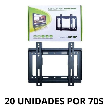 Base Para Tv Lcd Led Fija 14 A 42 Pulgadas 20 Unidades