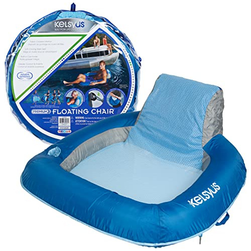 Silla De Piscina Kelsyus Spring Float, Azul Claro