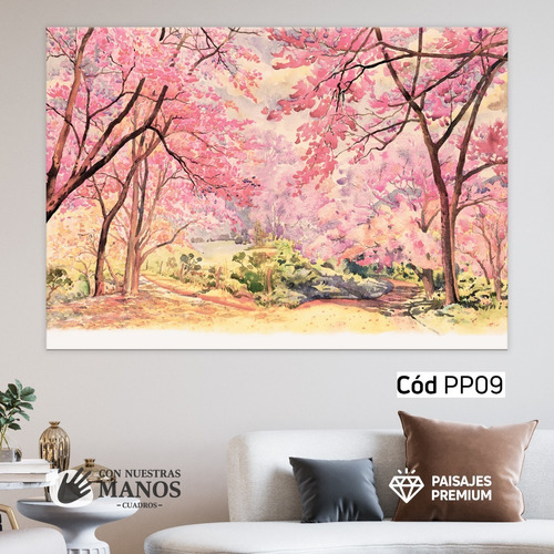 Cuadro Paisaje Premium Decoración 100cm X 70cm Diseños 2