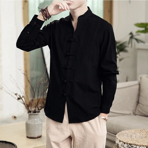 Camisa Tang Suit News Blusa Hanfu Camisas Camisa Tang