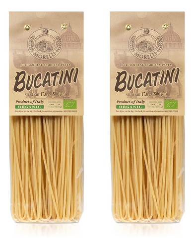 Morelli Bucatini - Pasta Italiana Orgnica De Primera Calidad