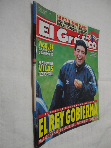 Revista El Gráfico - Maradona El Rey - Nº 3888 - Abril 1994