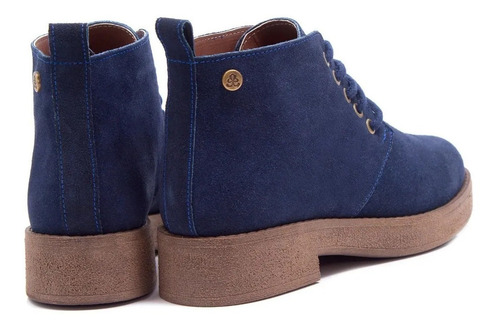 Imagen 2 de 8 de Bota Citadina Mujer Olivia Gamuza Moda Cordon Liviana