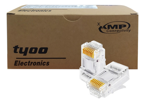 Conector Rj45 Por Caja 100 Unidades Cat5 Amp