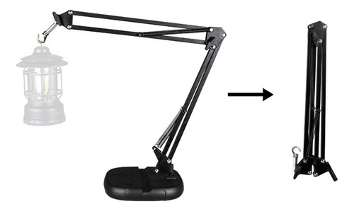 Soporte Para Linterna De Camping, Gancho Ajustable Ligero Y