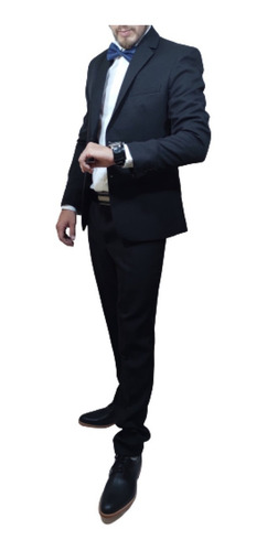 Imagen 4 de 6 de Traje Ambo Entallado Slim Fit Hombre