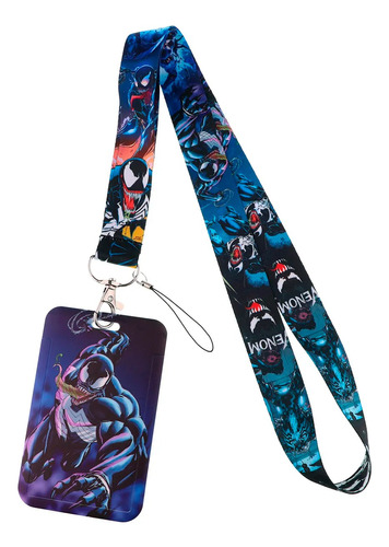 Porta Carnet Y Lanyard Venom Marvel Spiderman Gafete