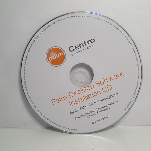Cd Palm Centro - Disco Software Palm Desktop / Hotsync