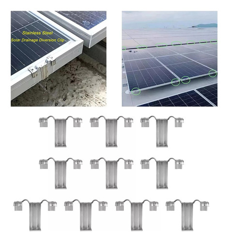 A Kit De Painel Fotovoltaico De 20 Peças, Guia De Água E Ab