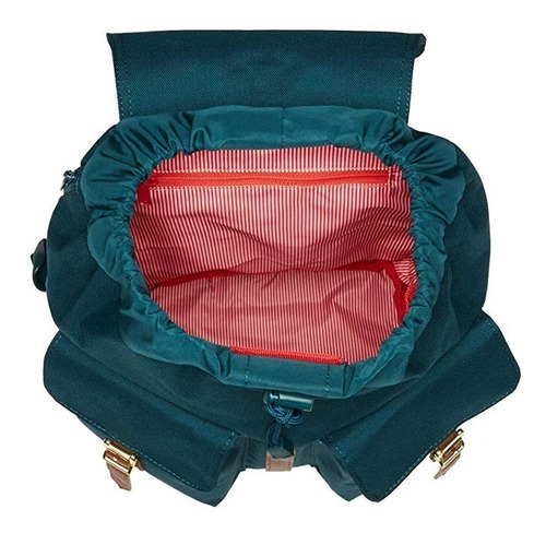 Mochila feminina Herschel Green Dawson 1030102108os Design de tecido liso