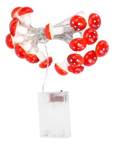 Cadena De Luces Led De 7.2 Pies Y 20 Pulgadas, Color Rojo, P