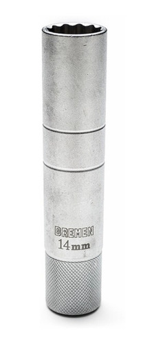 Llave Tubo Saca Bujia M14 Enc 3/8 Largo Estriado Bremen 6134
