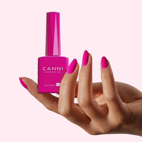 Canni Esmalte De Uñas De Gel Rosa Intenso, 1 Esmalte De Gel
