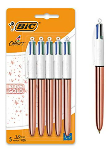 Bolígrafo Pluma Esfero Bolígrafos Retráctiles Bic De 4 Color