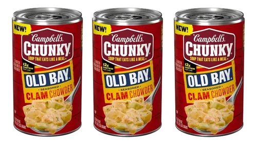 comprar Sopa Campbell's Chunky Old Bay Seasoned Clam Chowder 3 Pack
