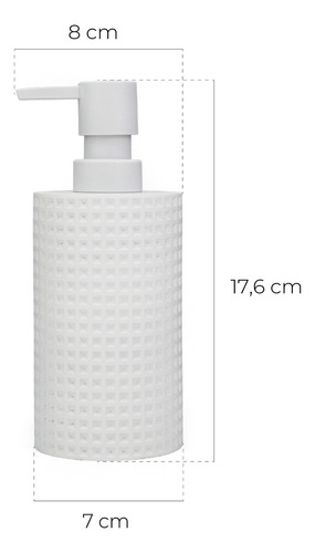 Dispenser De Jabon Liquido Montreal Snow Polyresin