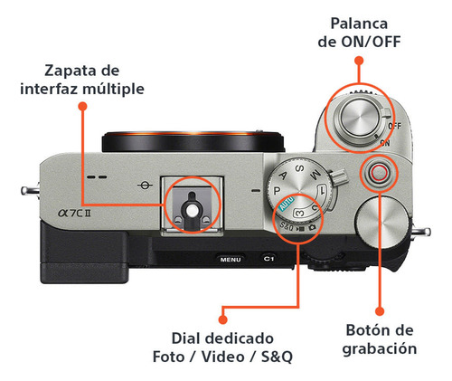 Cámara Digital Mirrorless Sony Alpha ILCE-7CM2 Full Frame 34,1 Mp Color Plateado