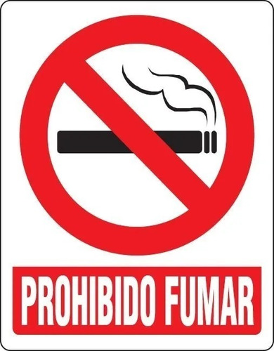Aviso Señalización Prohibido Fumar Seven (oferta 3x10)
