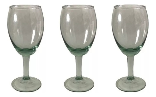 Copa  Vidrio Vino, Restaurant, Bar, 14cm Alto 4.4 Onz Pack 3